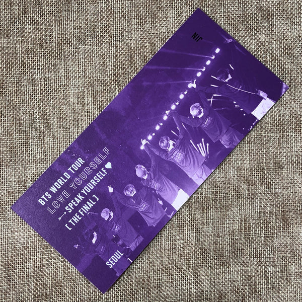 BTS JIN [Speak Yourself Seoul The Final DVD] Official Bookmark / New, Rare /+G