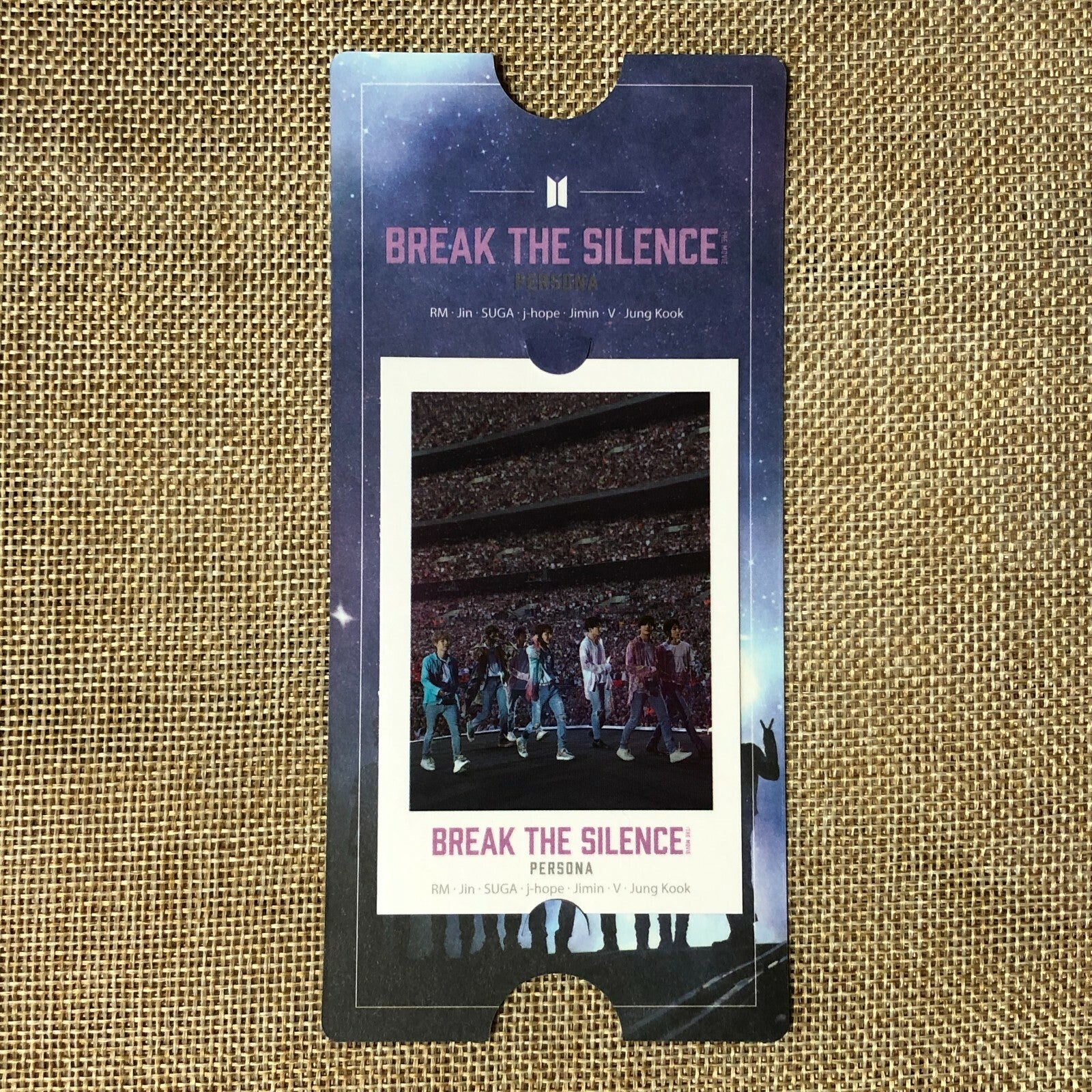 BTS GROUP [Break The Silence Movie] Official CGV Special Ticket Photocard / Gift