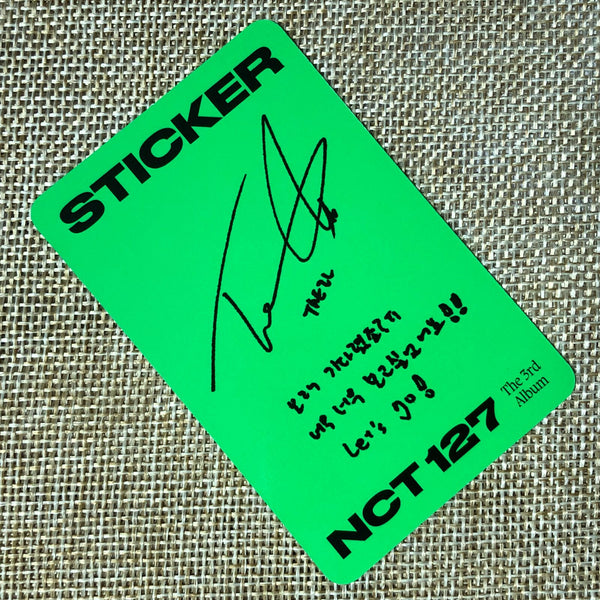 NCT 127 TAEIL [ STICKER ] Official Photocard, STICKY Ver. / New / Gift