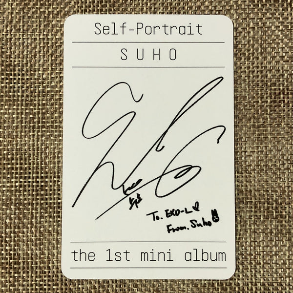EXO SUHO [ Self Portrait ] Official Photocard, 1st Mini Album / New / Gift