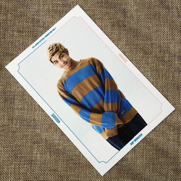 BTS RM [ JAPAN OFFICIAL FANMEETING VOL.3 ] Postcard Set / New / Gift
