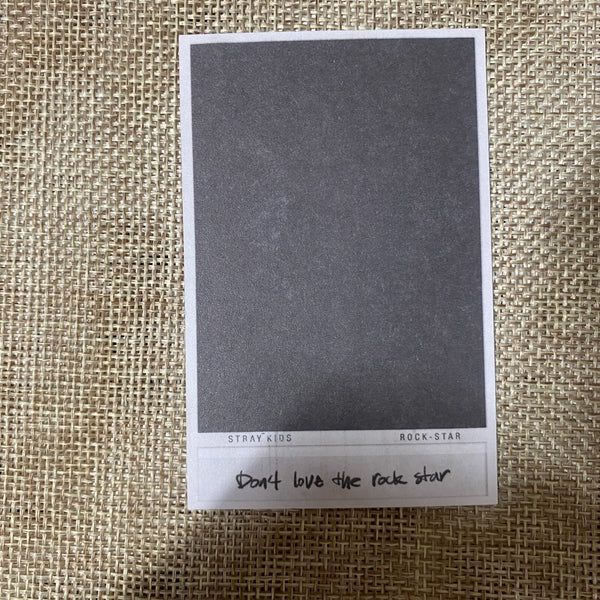 STRAY KIDS CHANGBIN [ Rock Star ] Official Limited Photocard, POB / New / Gift