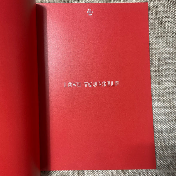 BTS [World Tour Love Yourself] Official Program Book Photobook / New, Rare /+G
