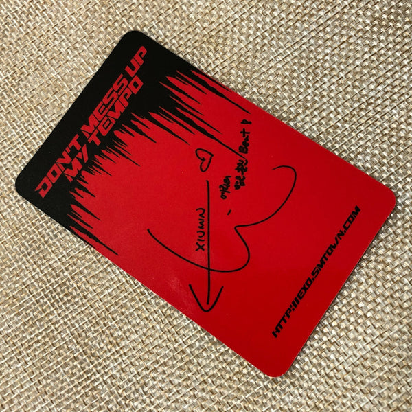 EXO XIUMIN [Don't mess up My Tempo] Official Photocard, Vivace 5th Album / Gift