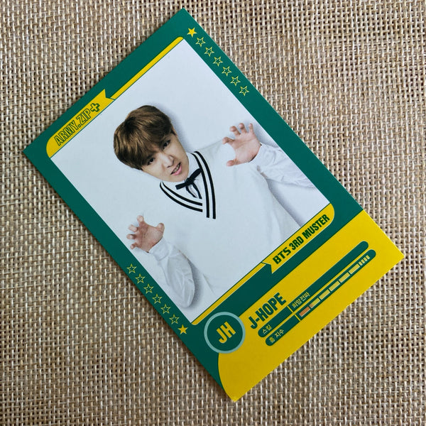 BTS J-HOPE 1/7 [3rd Muster ARMY.ZIP] Official Player Card Photocard / New / Gift