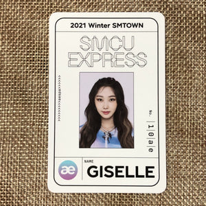 AESPA GISELLE [2021 Winter SMTOWN SMCU Express] Official Pass Photocard / Gift
