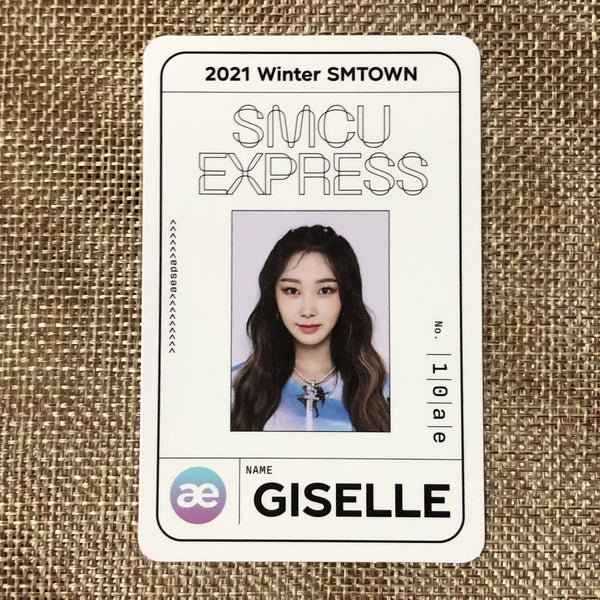 AESPA GISELLE [2021 Winter SMTOWN SMCU Express] Official Pass Photocard / Gift