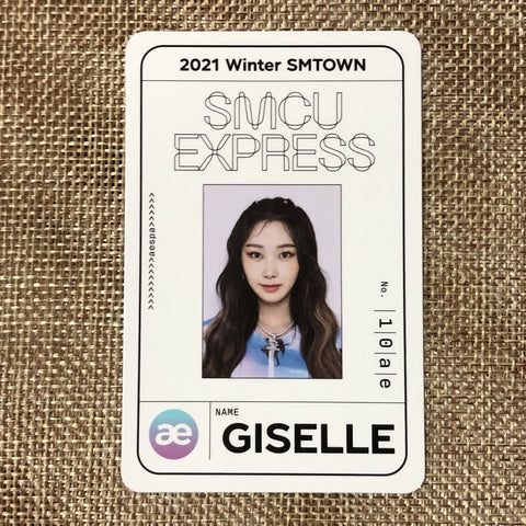 AESPA GISELLE [2021 Winter SMTOWN SMCU Express] Official Pass Photocard / Gift