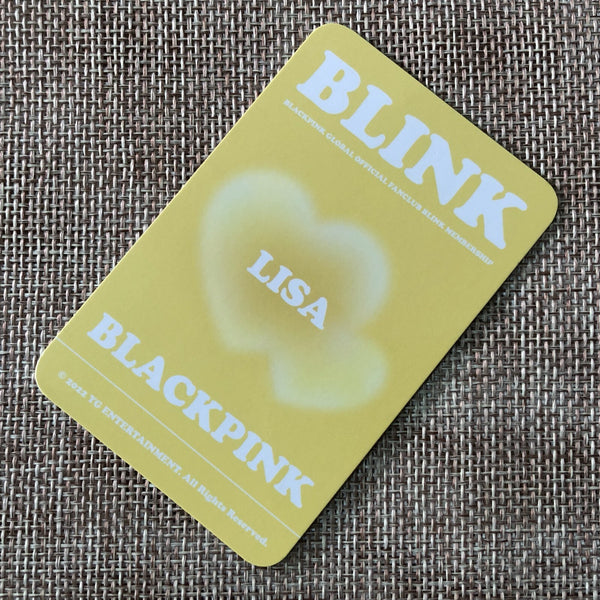 BLACKPINK LISA #1 [Global Official Fanclub BLINK Early Bird] Photocard / Gift