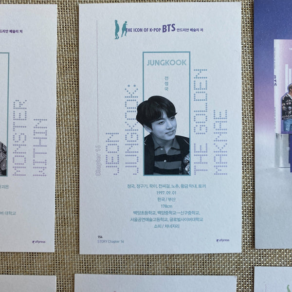 BTS [ICON OF K-POP Book] Special Postcard Set (8ea) Photocard / New, Rare / Gift