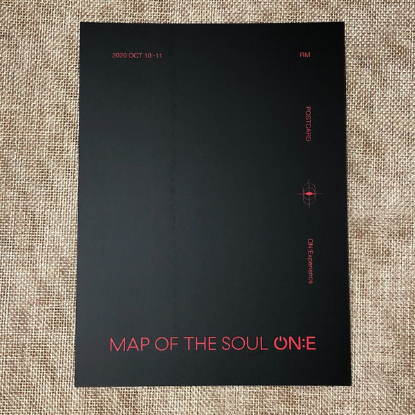 BTS RM [ MAP OF THE SOUL ON:E Bluray ] Official Postcard Photo / New / Gift