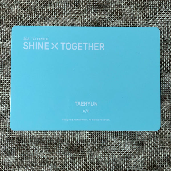 TXT TAEHYUN 6/8 [2021 Shine Together Fanlive] Official Mini Photocard / Gift