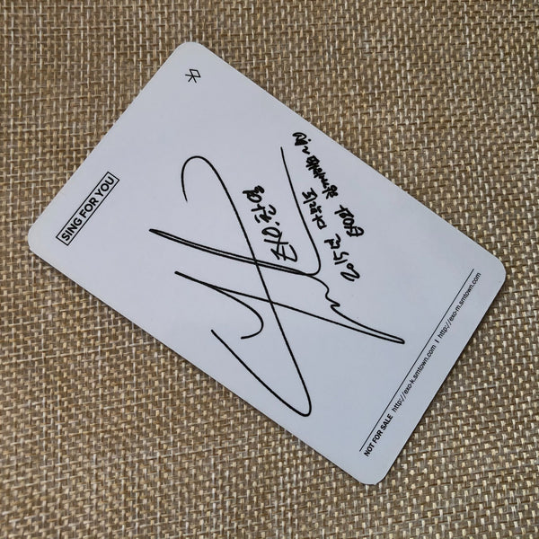 EXO CHANYEOL [Sing For You] Official Photocard, Winter 4th Mini Korean / Gift