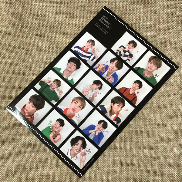BTS GROUP [ 2020 Season's Greetings ] Official Limited Sticker Set / New / Gift