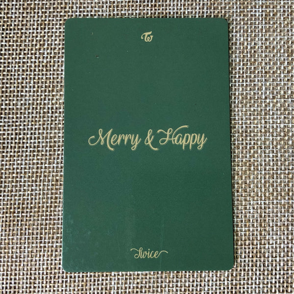 TWICE CHAEYOUNG [ Merry & Happy Pre-Order Official Photocard ]1st Album /New /+G
