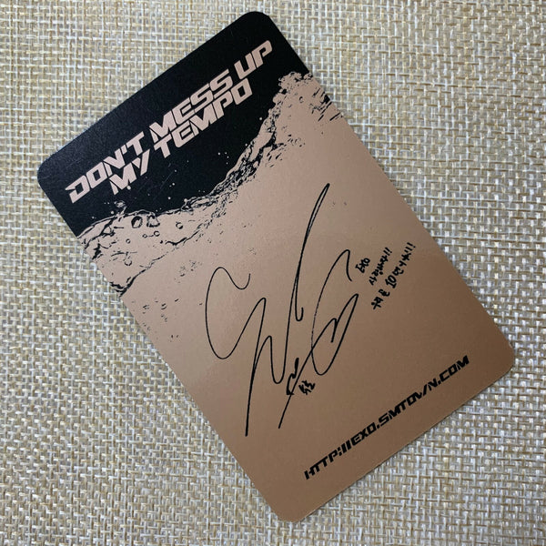 EXO SUHO [Don't mess up My Tempo] Official Photocard, Andante 5th Album / Gift
