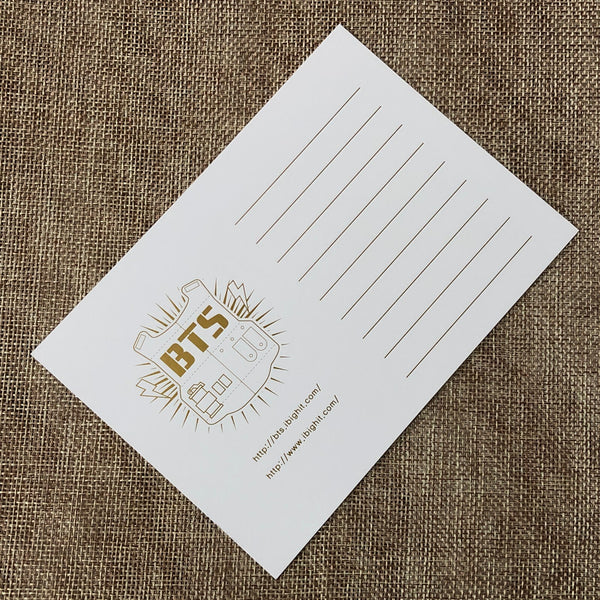 BTS GROUP [ 2 Cool 4 Skool ] Official Postcard Photocard / New / Gift