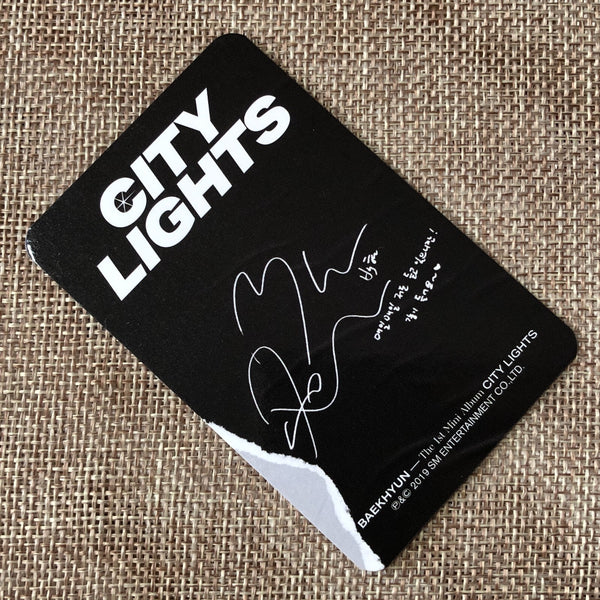 EXO BAEKHYUN [City Lights] Official Photocard, 1st Mini Kihno Ver. / New / Gift