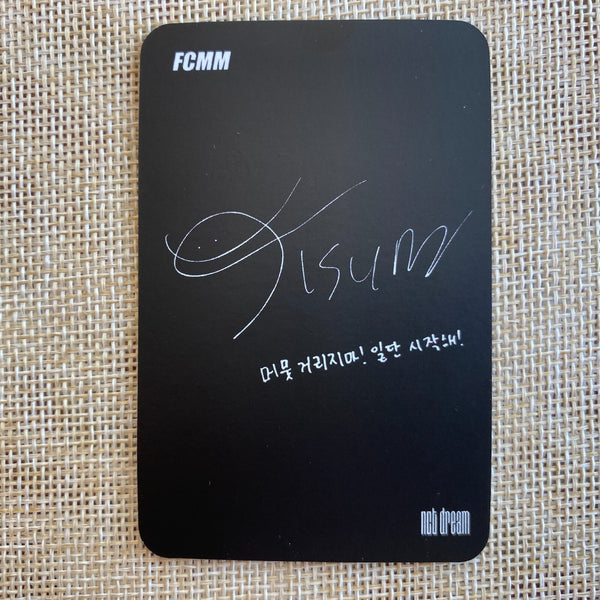 NCT DREAM JISUNG #01 [ FCMM 21 ] Official Photocard / New, Rare / Gift