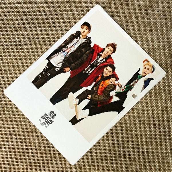 EXO GROUP #3 [ KOLON Sport ] Official Polaroid Photocard, EXO K M / New / Gift
