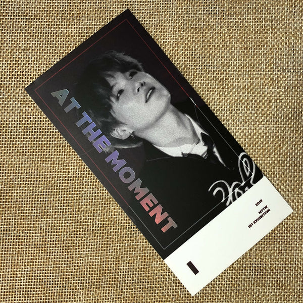 BTS SUGA [At the Moment Exhibition] Official Ticket Photocard / New, Rare / Gift