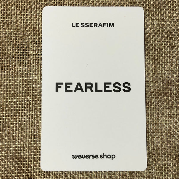 LE SSERAFIM EUNCHAE [Fearless JAPAN Weverse] Official Photocard, 1st / Gift