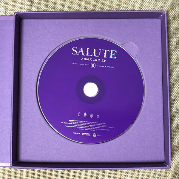 AB6IX [ SALUTE ] 3rd Album Loyal Ver. / CD+ Photobook + Memo Board, NO PC / New