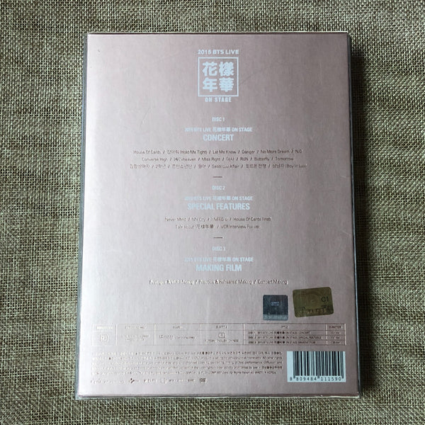 BTS 2015 [ HYYH Live On Stage ] Official DVD, En Ko Ch,  No PC / Mint,Rare/Gift