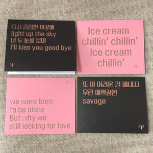 BLACKPINK [ Born Pink THE SHOW ] Official Lyrics Cards Set / New / Gift