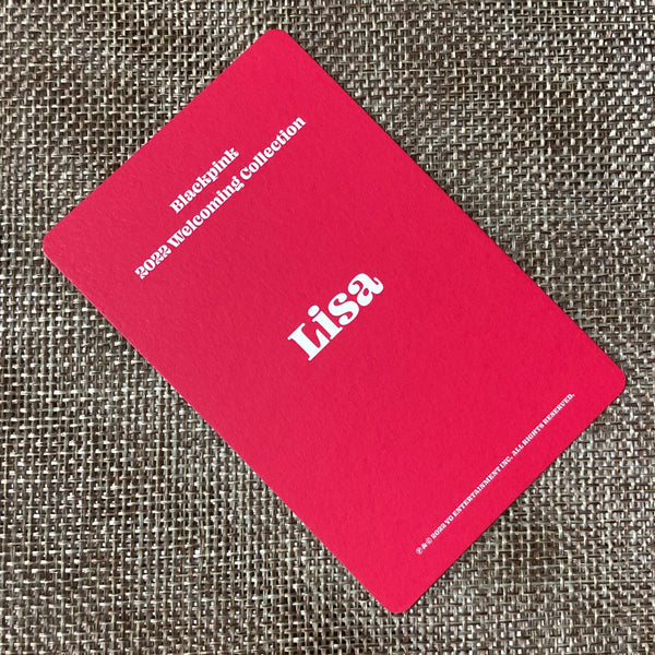 BLACKPINK LISA #6 [ 2022 Welcoming Collection ] Official Photocard / New / Gift