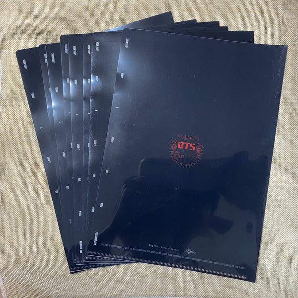 BTS [2014 Live Trilogy The Red Bullet] Official Clear File Set / New, Rare /+G