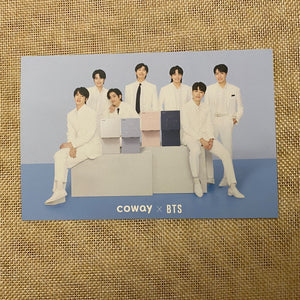 BTS GROUP #1 [BTS x COWAY] Official Postcard Photocard Limited / New, Rare /+G