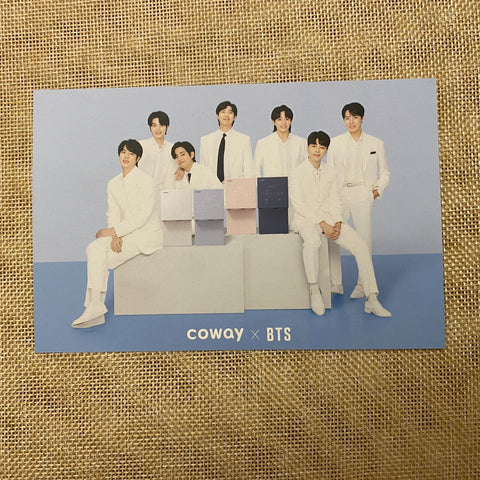 BTS GROUP #1 [BTS x COWAY] Official Postcard Photocard Limited / New, Rare /+G