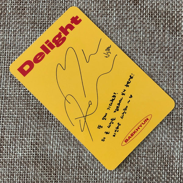 EXO BAEKHYUN #3 [ Delight ] Official Photocard, 2nd Mini Honey / New / Gift
