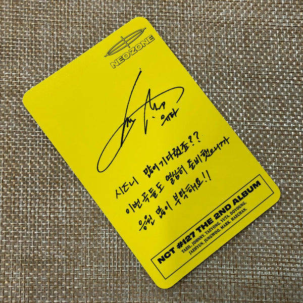 NCT 127 YUTA N Ver. [NEO ZONE] Official Photocard, 2nd Album / New, Rare / Gift