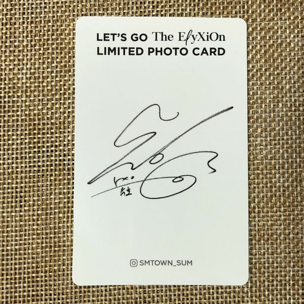 EXO SUHO [ Let's Go ElyXion ] Official Limited Photocard, COEX / New / Gift