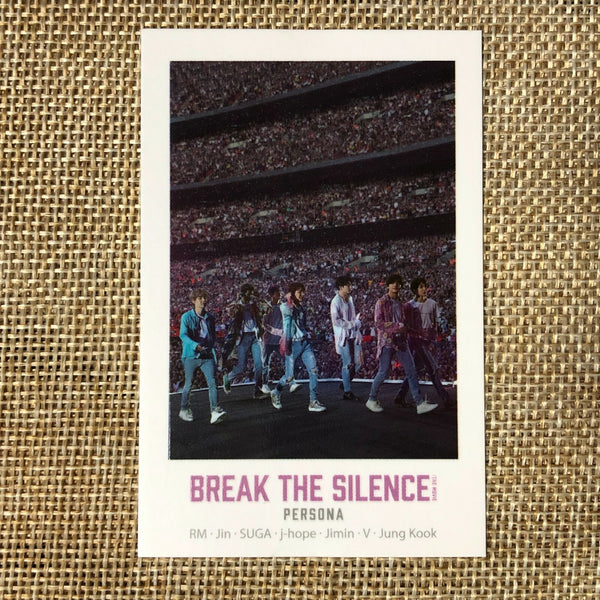 BTS GROUP [Break The Silence Movie] Official CGV Special Ticket Photocard / Gift
