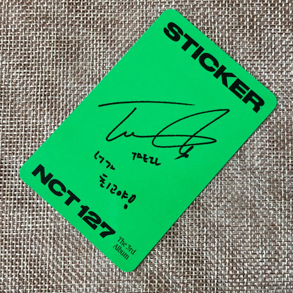 NCT 127 TAEIL [ STICKER ] Official Photocard, Jewel Case Ver / New / Gift