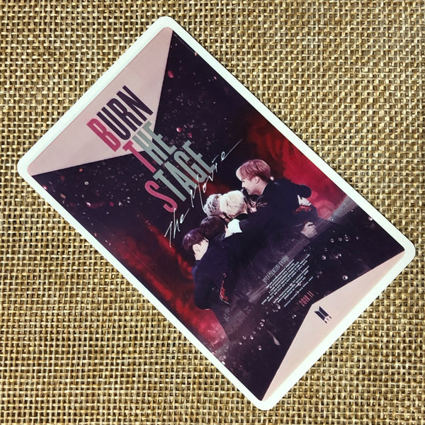 BTS GROUP #17 [Burn The Stage Movie] Official Ticket Photocard Photo / Gift
