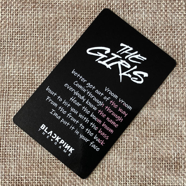 BLACKPINK ROSE [ THE GAME The Girls ] Official Photocard, Reve Ver. / New / Gift