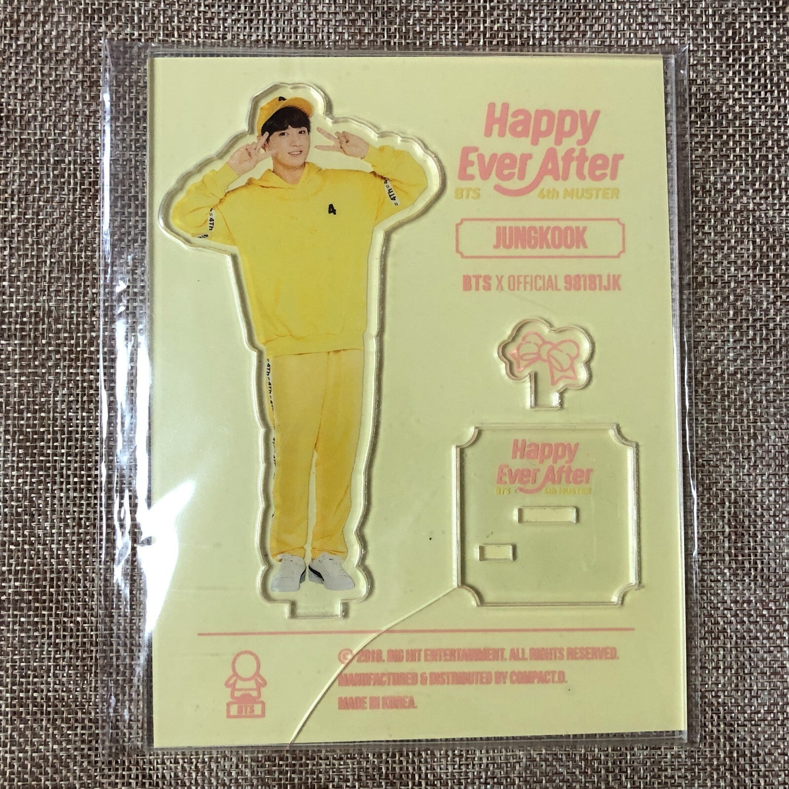 BTS JUNGKOOK [ 4th Muster Happy Ever After ] Official Acrylic Stand / New / Gift