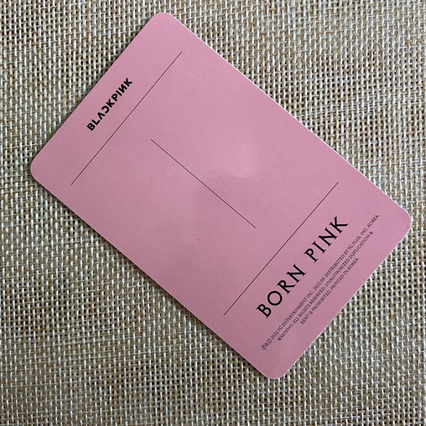 BLACKPINK JISOO [ Born Pink ] Official Photocard, Box Set Ver / New, Rare / Gift