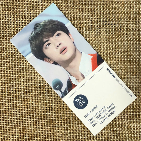 BTS JIN [ The Last Key Exhibition ] Ticket Photocard / New, Rare / Gift
