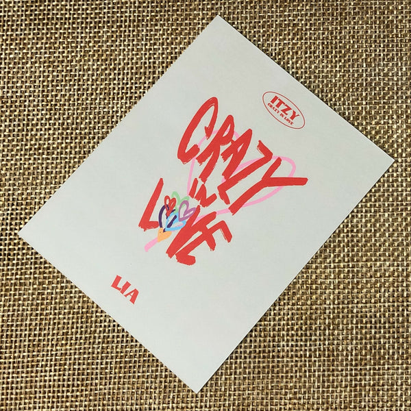 ITZY LIA #2 [CRAZY IN LOVE] Official Polaroid Photocard, 1st Album / New / Gift