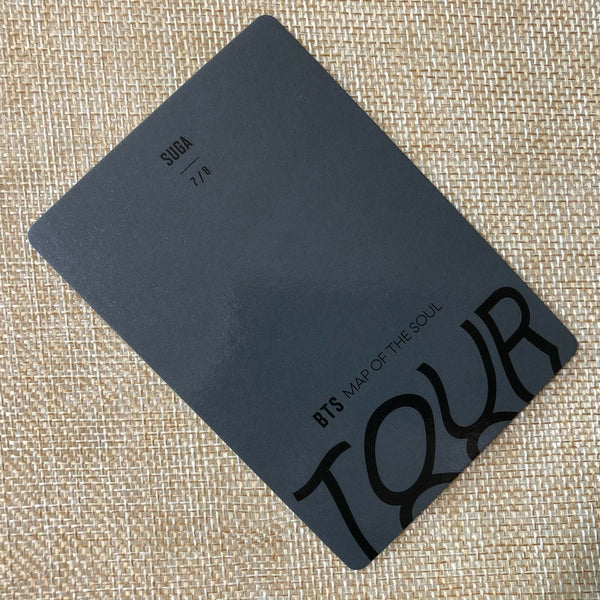 BTS SUGA 7/8 [ Map Of The Soul Tour ] Official Mini Photocard / New / Gift