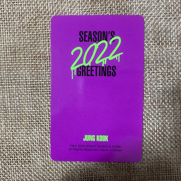 BTS JUNGKOOK [ 2022 Season's Greetings MD ] Official Postcard / New, Rare / Gift