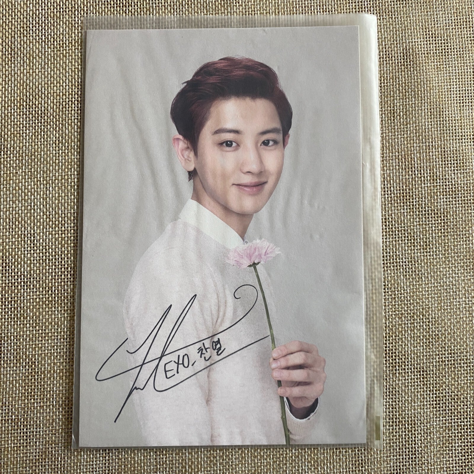 EXO CHANYEOL [Nature Republic] Official Limited Postcard Photocard / New, Rare