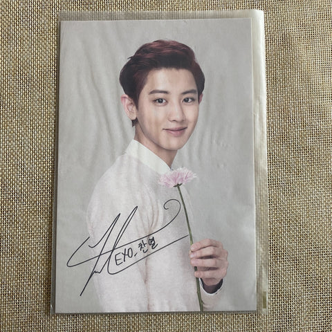 EXO CHANYEOL [Nature Republic] Official Limited Postcard Photocard / New, Rare