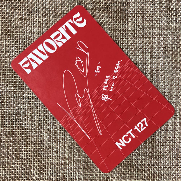 NCT 127 DOYOUNG [FAVORITE Repackage KIHNO Tragic] Official Photocard / Gift