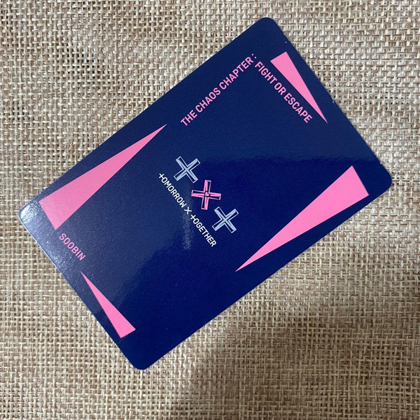 TXT SOOBIN #2 [ FIGHT OR ESCAPE ] Official Photocard, Chaos Chapter / New / Gift